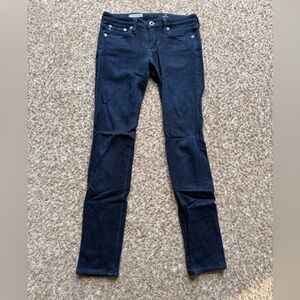 Adriano Goldschmied Dark Blue the Lux Ankle Legging Super Skinny Jeans size 25R